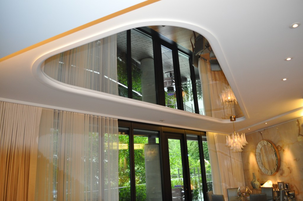 Number One Hyde Park ceiling mirrors