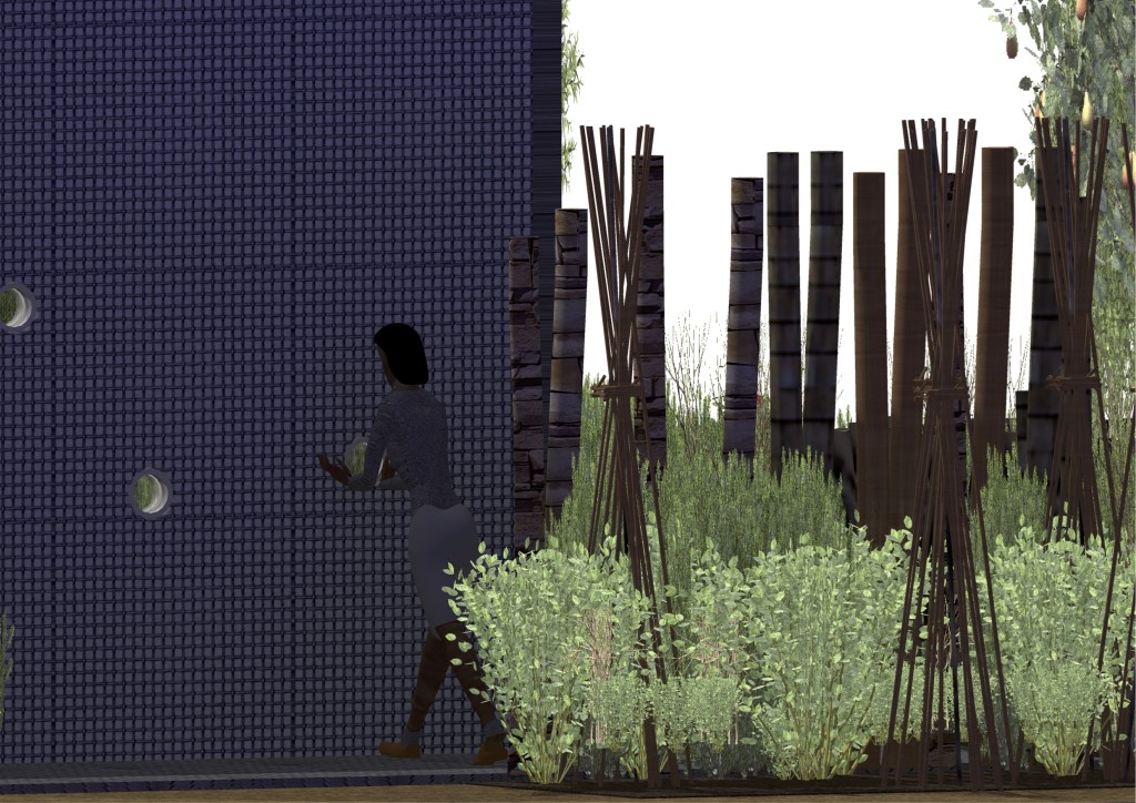 Africa Vision garden 3d modelling - Feb 12 - close up